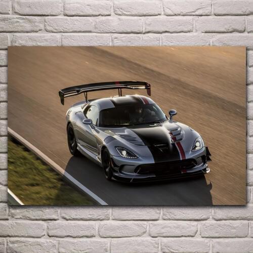 Viper ACR race cars super sport car fabric poster living room home wall decorative canvas silk art print KJ769