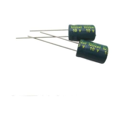 High frequency motherboard capacitor 10V1000UF 8 * 12mm electrolytic capacitor 1000uf 10v