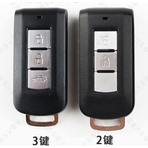 DAKATU Replacement New Smart Remote Key Shell Case Fob 2/2+1 Buttons for Mitsubishi Outlander Lancer Eclipse Galant Remote shell