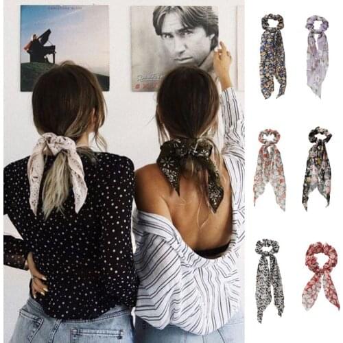 Bohemian Flower Headband Elastic Headwear Head Wrap for Girls Women Fashion Headband Flowers Colorful Hair Accessories 2021 New