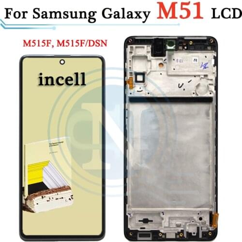 TFT LCD For Samsung Galaxy M51 M515 LCD Display Touch Screen Digitizer Assembly For Samsung M51 M515F M515F/DS LCD