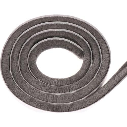 10Meters Brush Strip Self Adhesive Door Window Sealing Strip Home Door Window Sound Insulation Wind-proof Strip Gasket