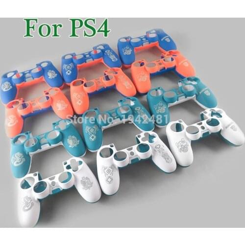 12pcs Replacement For Sony PS4 Wireless Controller rubber pattern case JDS 001 JDM 011 Cover Front Back Housing Shell Case