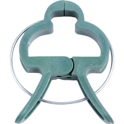 20 Pcs Gardening Plant Gardening Orchid Clip Flower Fixed Clematis Plastic-coated Steel Pipe Phalaenopsis Bracket