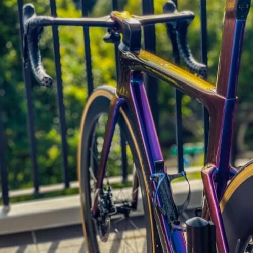 2021 NEW 5-W lightest carbon frame road SL7 bike clean routing threaded BSA 700C carbon frameset