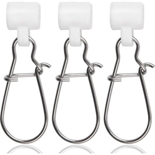 50Pcs Heavy Duty Fishing Sinker Sliders For Braided Line Sinker Slides With Safety Snap Saltwater Fishing Tackle