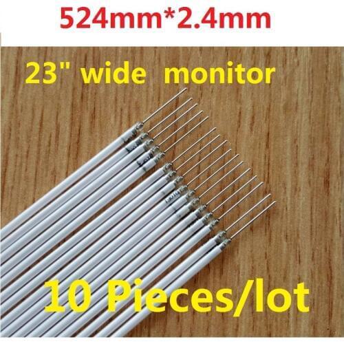 524mm(52.4CM)*2.4mm CCFL lights tubes for 23"23inch wide screen monitor 10 Pieces/lot