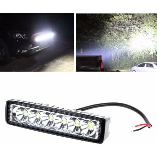 Car Motorcycle Modified Light Daytime Running 6LED Construction Machinery Headlight New Working Light Off-road Vehicle Light 18W