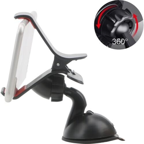 Car Bracket Car Phone Holder 360 Degree Rotating Windshield Mount Clip Holder Mobile Phone Bracket Universal
