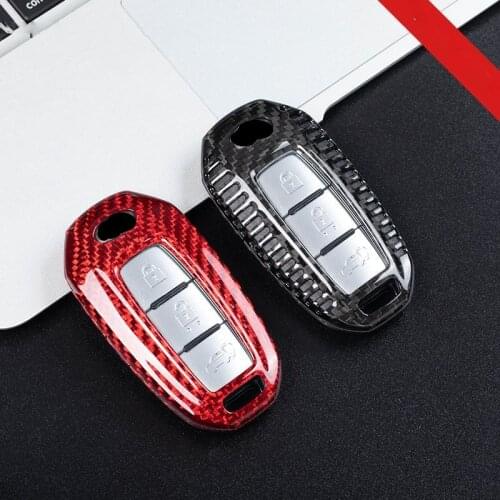 Real Carbon fiber Car Remote Key Case Cover For Infiniti QX50 QX60 Q70L 2020 3/4/5button key