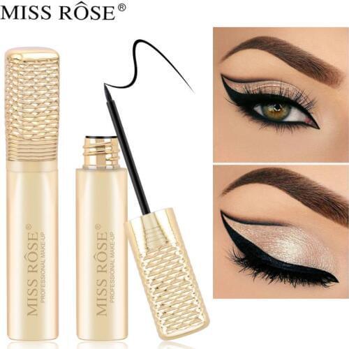 MISS ROSE Black EyeLiner Pencil Waterproof Natural Quick Dry Eye liner pen Beauty Long Lasting EyeLiner Eye Makeup TSLM1