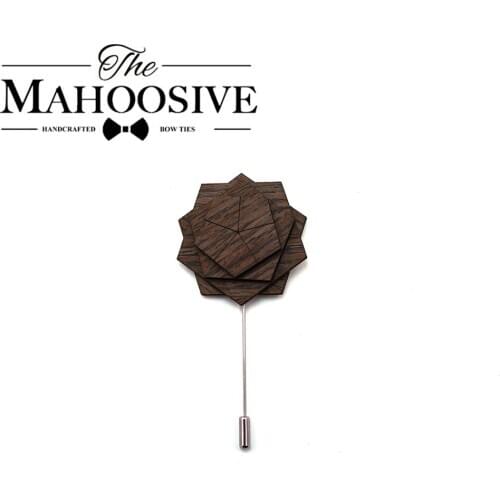 Wood Retro Wedding Mens Jewelry Accessories Wooden Vintage Shape Suits Brooch Pin For Men Fashion Jewelry Free Shipping