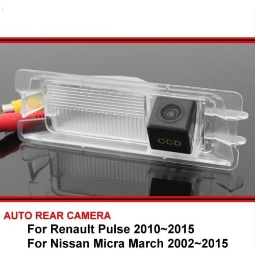 For Renault Pulse Nissan Micra March 02 - 15 Night Vision Rear View Camera Reversing Camera Car Back up Camera HD CCD Vehicle