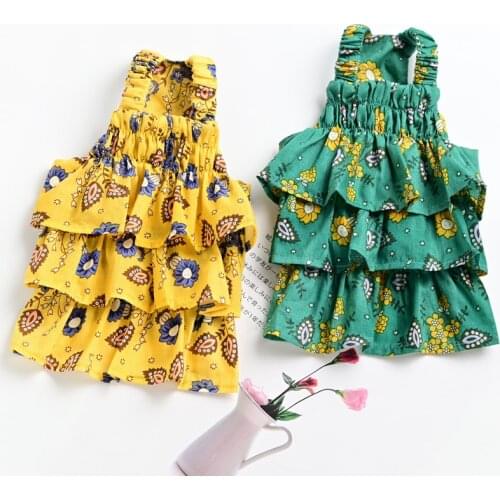 Pet Summer Dress Tutu Skirt Cat Puppy Clothing Yorkshire Pomeranian Shih Tzu maltese Bichon Poodle Schnauzer Dog Clothes Garment