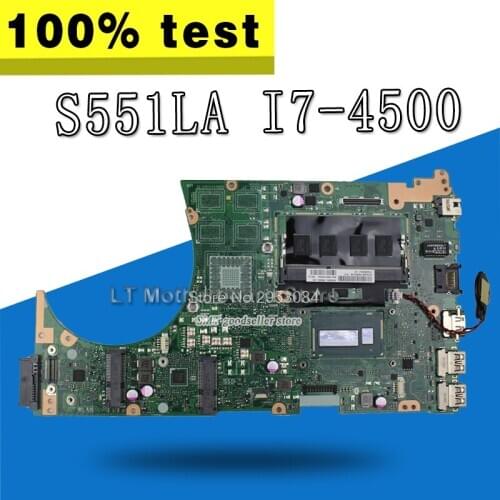 S551LA Motherboard REV2.0 i7-4500 For Asus K551L K551LA S551 S551L S551lB Laptop motherboard S551LA Mainboard S551LA Motherboard