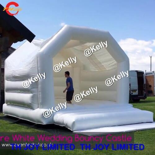 Free shipping durable white wedding bouncy castle for sale, big inflatable wedding bouncer, adult inflatable bouncer jumper