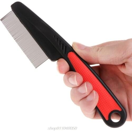 Pet Grooming Comb Teeth Shedding Hair Flea Lice Removal Brush Dog Supplies J12 21 Dropshipping