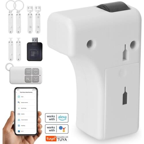 M026 Tuya WiFi Intelligent Curtain Motor Remote Controller Hotel Electric Curtain Motors Mobilephone APP Control Voice Control