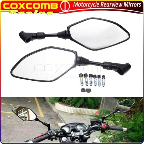 For SUZUKI GSR400 600 750 SFV650 BMW 800GS Honda CB500 650R Universal Motorcycle Mirrors Sport Bike Racing Rear View Mirror