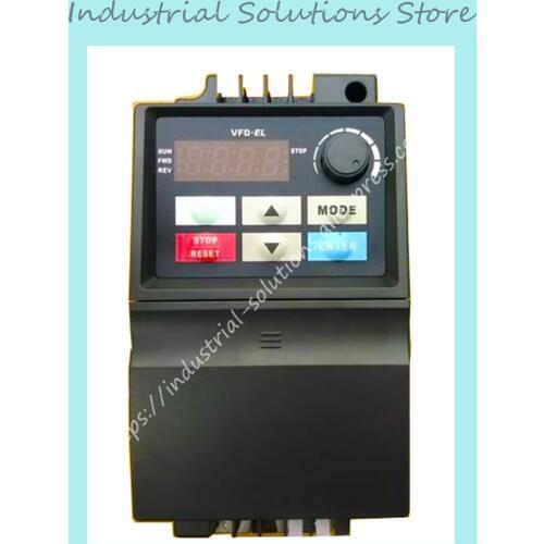 Input AC 3PH 380V Output AC 3PH El Inverter Series VFD004EL43A 0~480V 1.5A 0.1~600Hz 0.4KW 0.5HP New Original