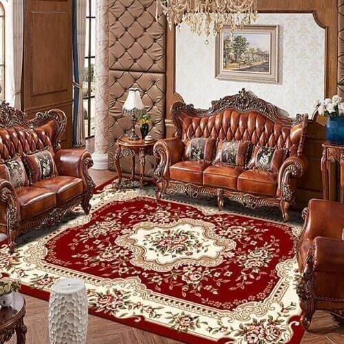 Handmade Embroidery Luxury Permanent Style Carpet Living Room Large Area Floor Mat Home Room Bedroom Bed Full Bed Blank carpet