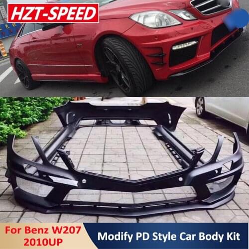 W207 E Class Coupe Modify to PD Style Car Body Kit Unpainted FRP Front Rear Bumper Side Skirts For Benz W207 E Class​ 2010 Up