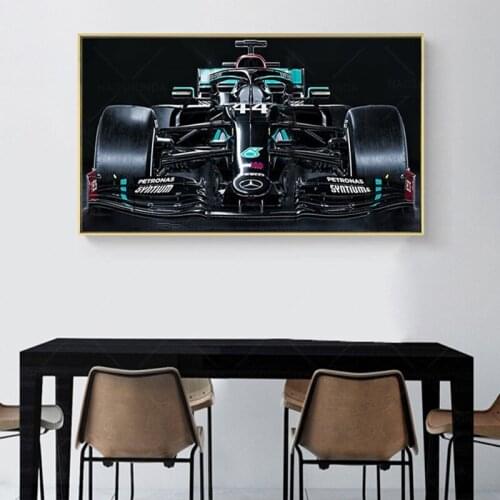 1 Pieces Pingzhi AMG Formula 1 w11 Car Canvas Frame Art Living Room Home Decor Artwork Wall Picture Print Painting Poster