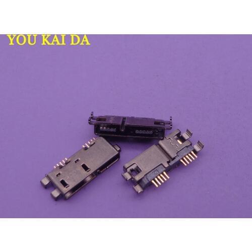 2pcs/lot original For Asus micro mini usb connector jack socket dock plug charging port repair pcb replacement 10pin 10-pin