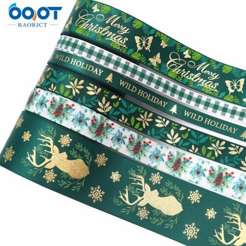21702-4 Christmas Cartoon Ribbons,3/8"(10MM),10Yards Bow Cap Accessories Party Gift Wrap DIY Handmade Materials
