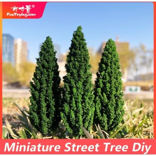 3 PCS/PACK Realistic Model Pine Trees landscape model train railway layout scenery dioramas DIY gaming miniature models
