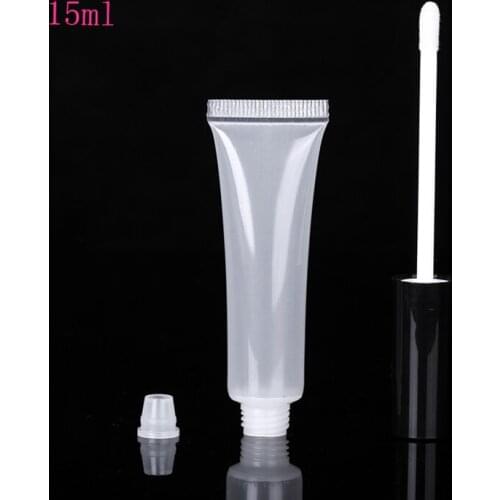 50pcs 15ml Empty Tubes Lip Gloss Clear Cosmetic Containers Empty Plastic Clear Lip Tubes Containers Lipstick Tube