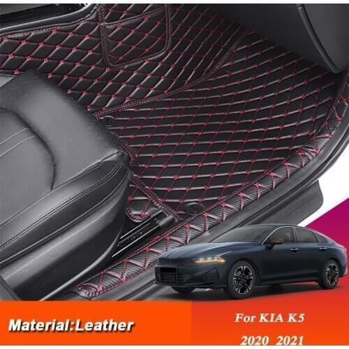 Car Styling Custom Foot Mat For KIA K5 2020 2021 Leather Auto Cargo Liner Mat Pad Auto Internal Accessories