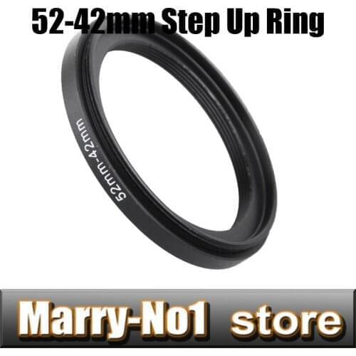 Free shipping Black Step Up Filter Ring Lens Ring 52mm to 42mm 52mm -42mm 52 -42mm