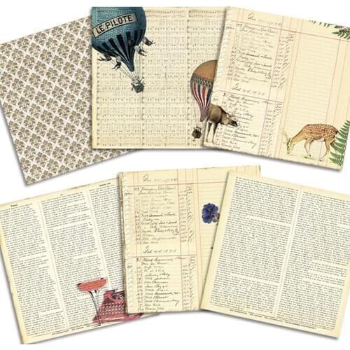 24PCS Background Paper Scrapbook Paper Card New Decorative Craft Paper Pad for DIY Photo Album Scrapbooking Paper Decoration