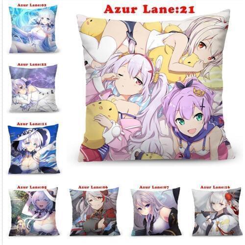Anime Game Azur Lane Eldridge Hood Fanart Pillowcase Pillow Cushion Case Cover Cosplay Otaku Gift BED/SOFA/CAR Decor New