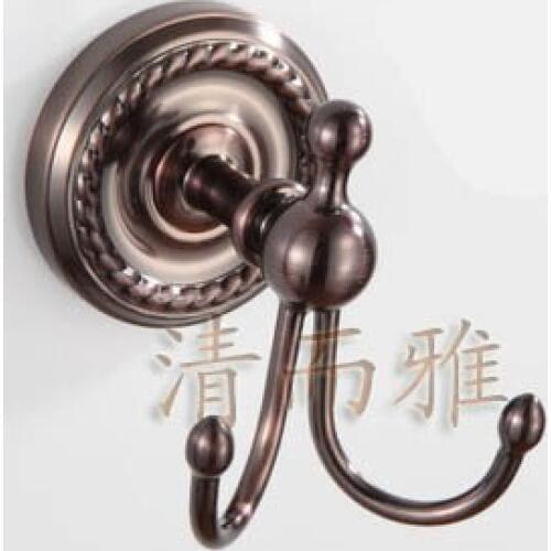 Clean and elegant bathroom offers a full coat hooks European antique copper bathroom accessories 201R