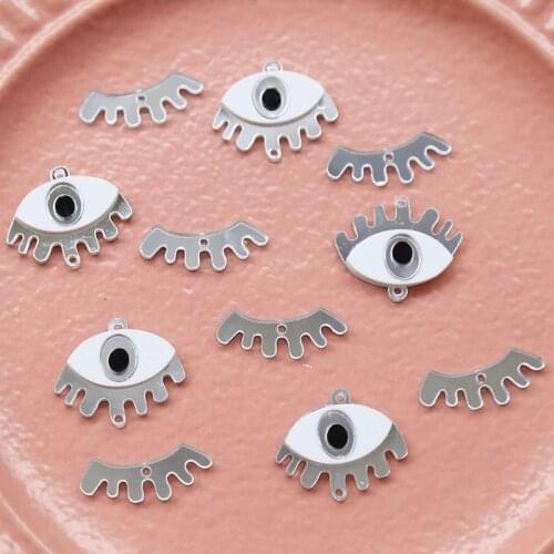 CHEEEKY Asymmetrical Eyes Cute Mirror Pendant Japanese Earrings Homemade Handmade DIY Accessories Kit