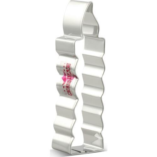 KENIAO Candle Cookie Cutter for New Year or Birthday Party - 10.3 x 2.7 cm - Biscuit / Fondant / Pastry Cutter - Stainless Steel