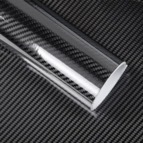 10X152cm High Glossy Carbon Fiber Car Film Wrap Motorcycle Car Vinyl Film DIY 5D Interior Sticker Decals Accessories