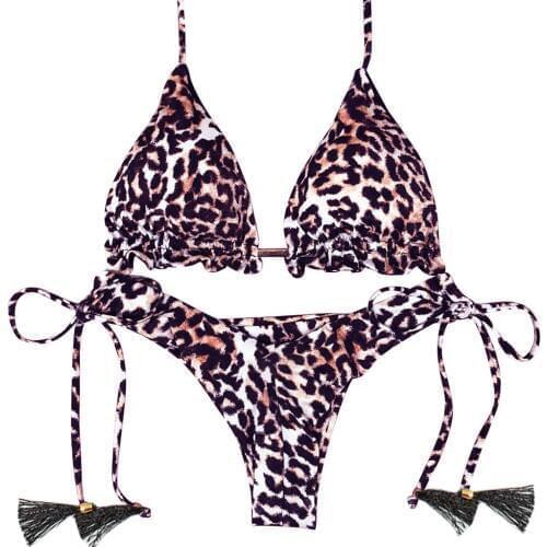 #K2 girl Sexy Leopard Bikini Fashion Push Up Women Swimsuit 2020 new Brazilian Swimsuit Fashion Top Beach wear Bathing Suits