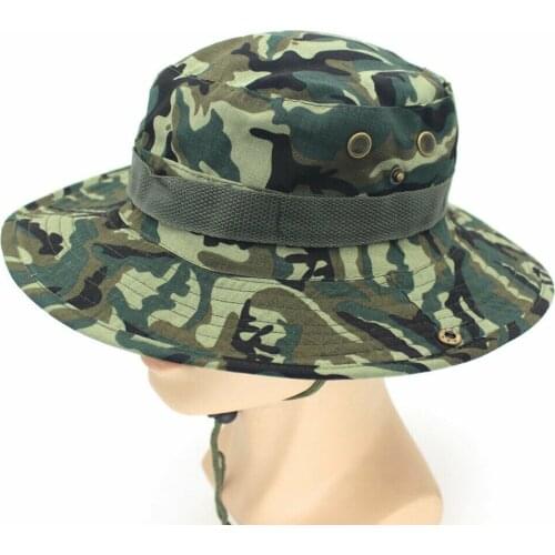 Fashion Bucket Hat Boonie Hunting Fishing Outdoor Wide Cap Brim Military Unisex