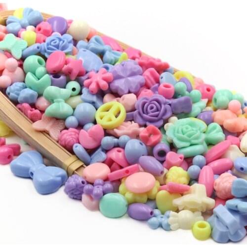 New Acrylic Beads Earrings Necklace Accessories Beads For Jewelry Making DIY Material Festive Party Clothing Decoration Supplies