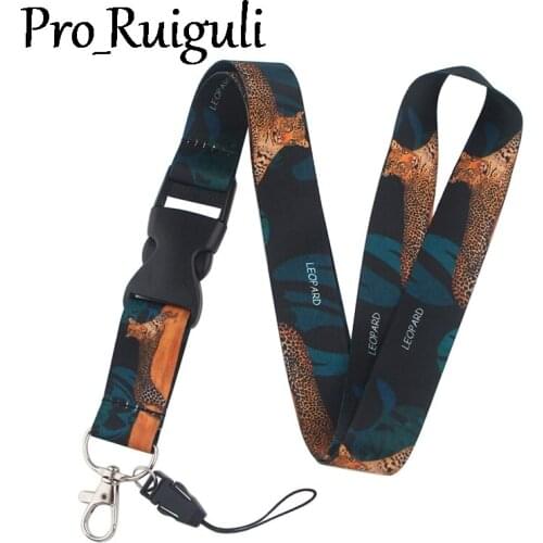 Monkey Chimpanzee Leopard Lanyard for Key Phone Cool Neck Strap Lanyard for Camera Whistle ID Badge Cute webbing ribbon