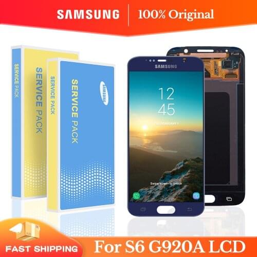 ORIGINAL 5.1'' LCD With Frame For SAMSUNG GALAXY S6 G920 SM-G920F G920F G920FD LCD Display Touch Screen Digitizer Assembly