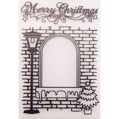 Plastic Embossing Folder Stencils Template Molds DIY Scrapbooking Paper Photo Album Card Decoration Merry Christmas