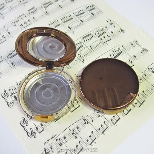 20pcs/lot 59mm Empty Round Plastic Eyeshadow Powder Case with Mirror, DIY High Grade Blusher Container, Cosmetci Powder Package