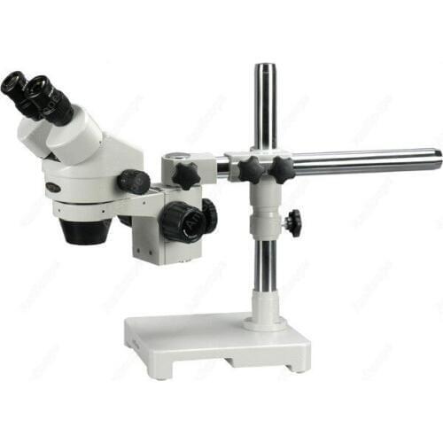 Stereo Zoom Microscope--AmScope Supplies 3.5X-90X with Single Arm Boom Stand