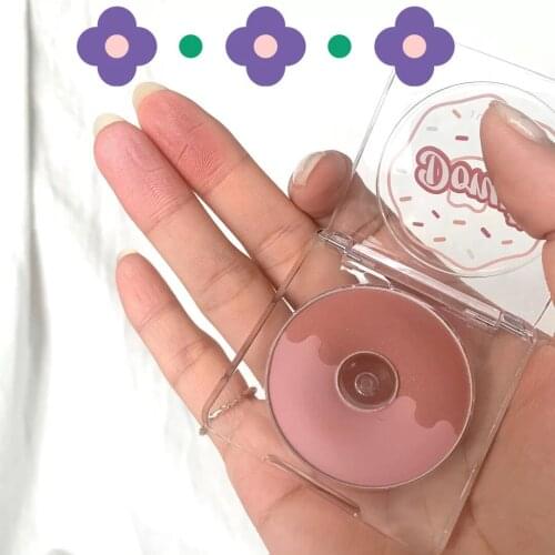 TIK POP Donuts two-color blush highlights natural nude makeup to brighten easy to color the affordable ins burst