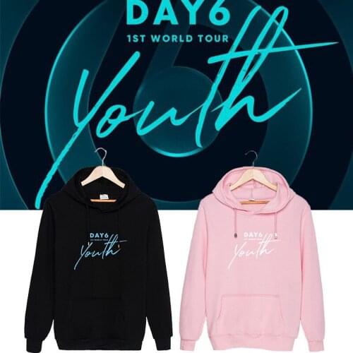Sweatshirts member name Printed Pullover Long Sleeve Sweatshirts Hop Hoodies Loose Clothes Kpop Day 6 World Tour Youth Hoodies