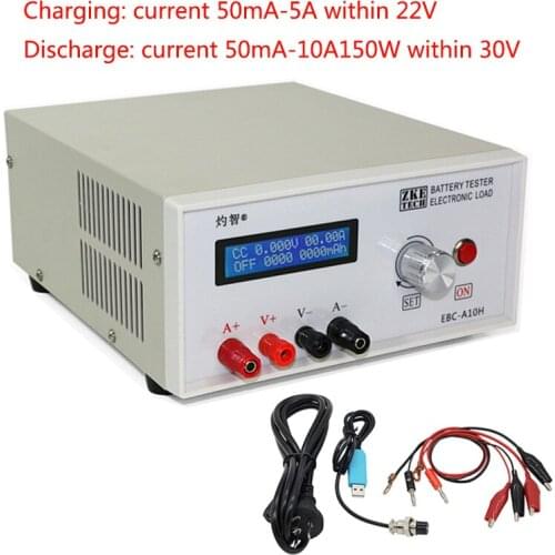 EBC-A10H Multifunction Electronic Load Tester 0-30V12V Battery Capacity Power Bank and DC Power Supply Test 10A 150W